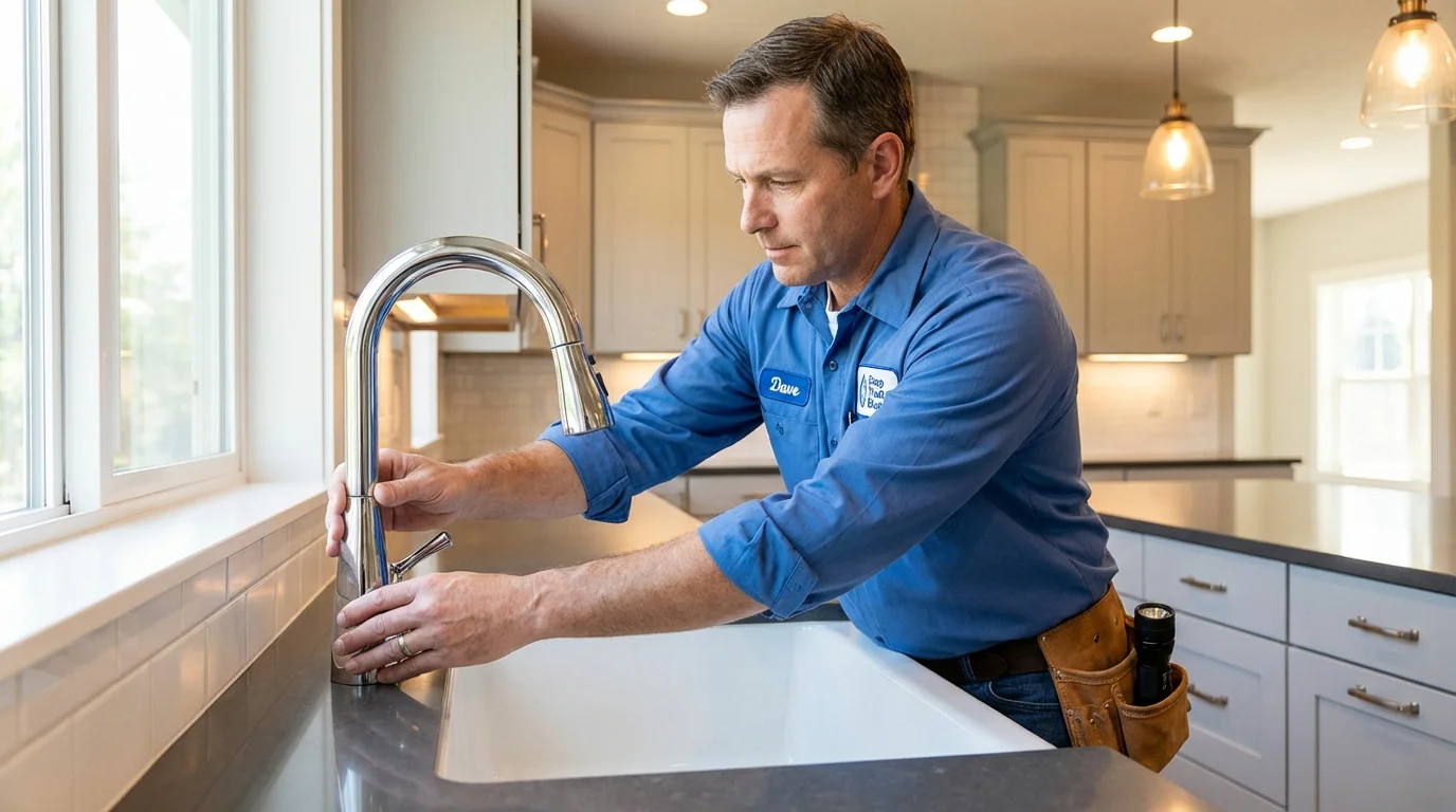 Kitchen faucet installation by Johns Plumbing LLC in Oakville