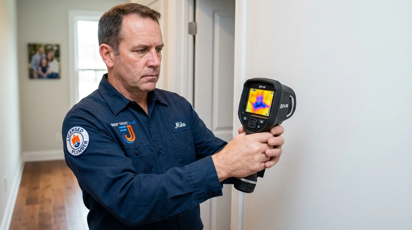 Thermal imaging leak detection by Johns Plumbing LLC in Oakville